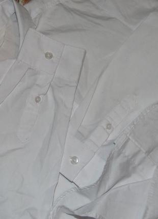 Нарядная белая рубашка мальчику 11 - 12 лет h&m2 фото