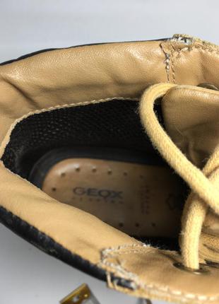 Оригинальные кожаные ботинки geox8 фото
