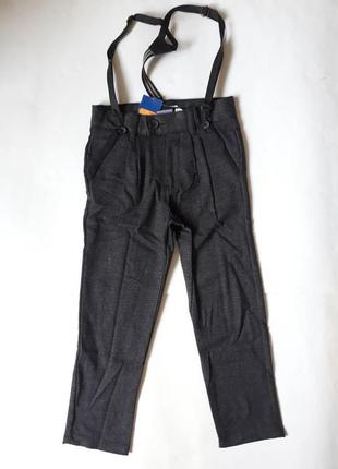 Стильные брюки с подтяжками lupilu - р. 923 фото