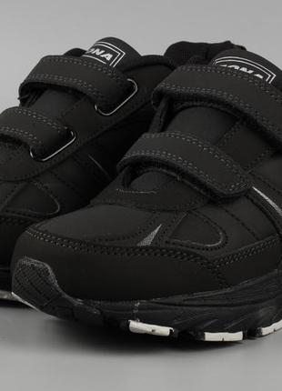 Кросівки дитячі шкіряні чорні bona 846d-11 бона розміри 31 32