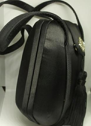 Вечерняя каркасная сумочка обтянутая шелком. без ручек 16х7х18см4 фото