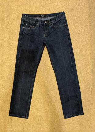 Темно синие реп джинсы1 фото
