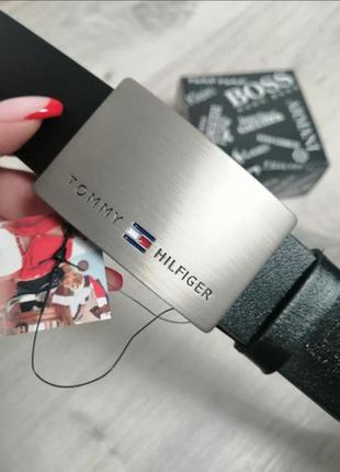 Ремень мужской ремень на подарок ремень в стиле tommy hilfiger ремень класический ремень кожаный пасок шкіряний