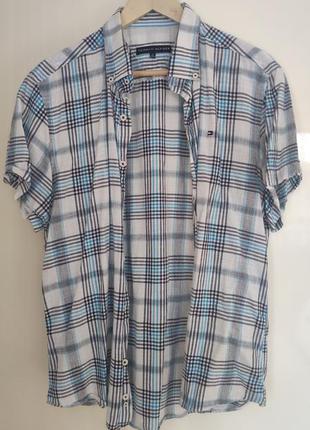 Сорочка на короткий рукав tommy hilfiger