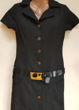 Платье жен на пуговицах