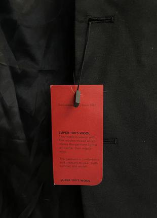Вовняний, чорний піджак оверсайз3 фото