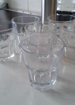Стаканы -турция 250мл. , рюмки-стопки франция 50мл.