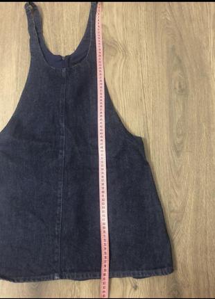 Джинсовый сарафан zara 6