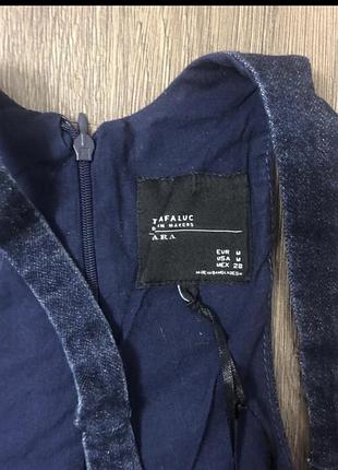 Джинсовый сарафан zara 3