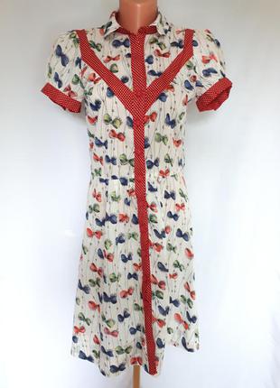 Вінтажне чайне плаття-халат австралія alannah hill (розмір 36)