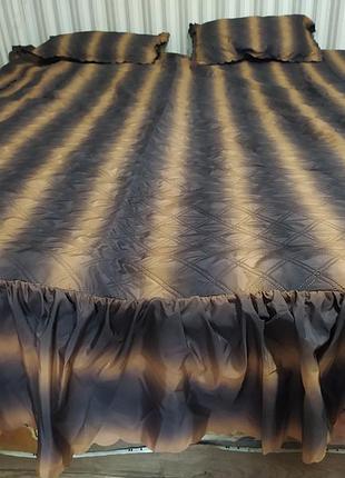 Покривало з подушками на ліжко теп двоспальний розмір