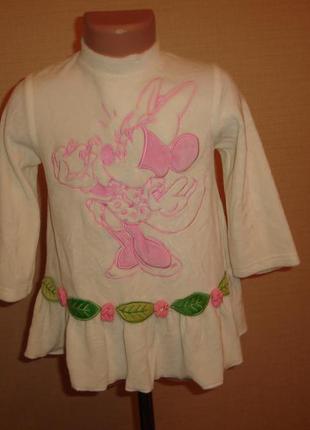 Disney новое велюровое платье на 2- 3 года
