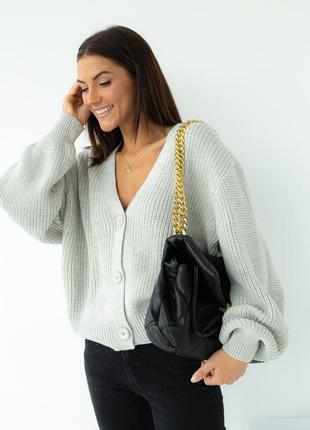 Гарний базовий кардиган оверсайз гудзики акрил шерсть