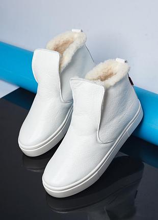 Дитячі шкіряні черевики з хутром, різні кольори