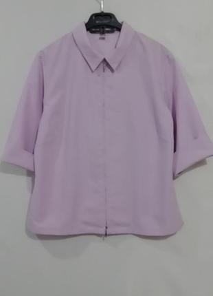Пиджак рубашка лаванда