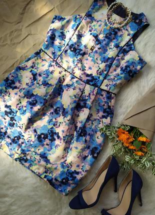Фактурное платье мини в цветочек размер m l (12) бренда awear