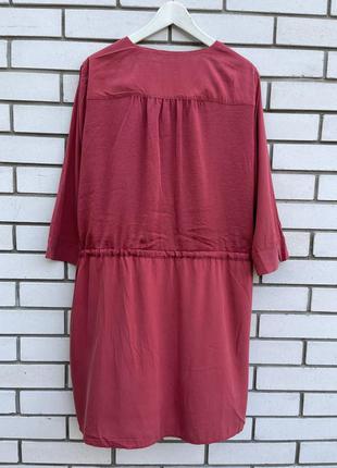 Платье,туника из комбинированной ткани,рубаха удлиненная от zara9 фото