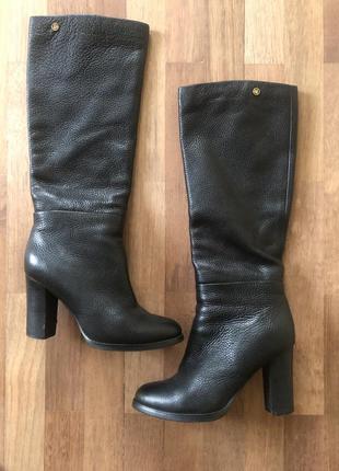 Шкіряні брендові італійські чоботи dina fabiani