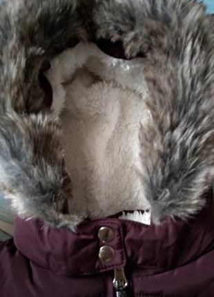 Зимняя курточка на меховушке y. d на 9-12 мес2 фото