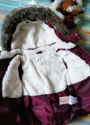 Зимняя курточка на меховушке y. d на 9-12 мес3 фото