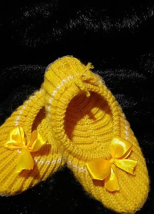 Домашние тапочки ручной работы