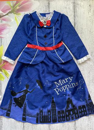 Крутое карнавальное платье новогодний свитер mary poppins disney 5-6лет