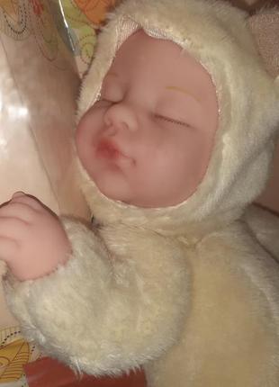 Ванільний ведмедик сплюшка сплячий дитина анне геддес гедес gedes anne geddes 23 см1 фото