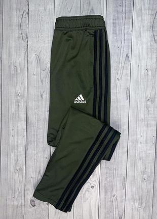 Женские спортивные штаны adidas спортивки адидас с лампасами хаки1 фото