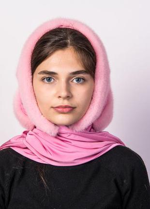 Платок на голову из меха норки