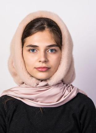 Жіночий норковий капор на голову