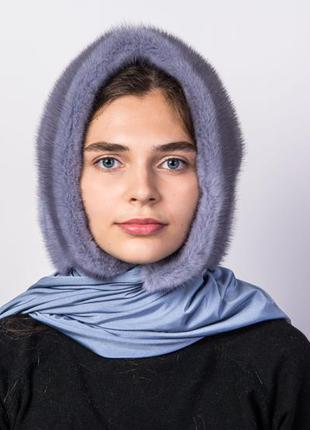 Сапфировый платок из меха норки