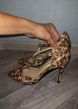Стильні туфлі човники в леопардовий принт 38р. 🤎🖤3 фото