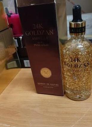 Антивікова сироватка 24k gold ampoule goldzan з пептидами і екстрактом золота