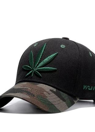 Кепка бейсболка коноплі хакі, унісекс
