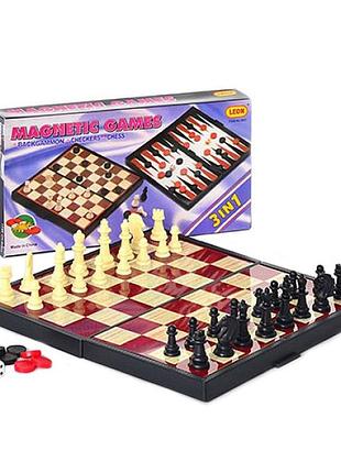 Настольная игра "шахматы" 9831 3 в 1