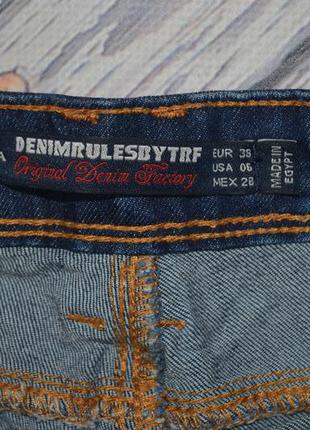 38/06/28/xs-s женские фирменные крутые яркие джинсовые шорты с потертостями рваные зара zara5 фото