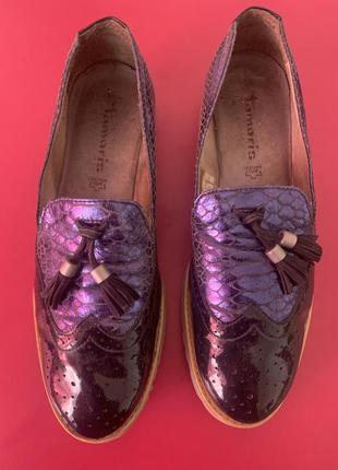 Туфли женские с кисточками tamaris, 41 размер1 фото