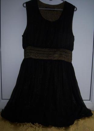 Платье мини шифон нарядное р. m/l