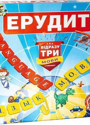 Настольная игра эрудит. три языка, arial