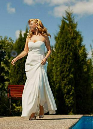 Сукняв підлогу, весільна сукня4 фото