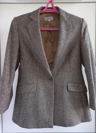 Жакет шерсть коричневый