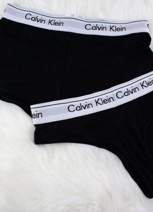 Набор женский calvin klein тройка 3в1 ( стринги + топ + шорты)  кельвин кляйн черный5 фото