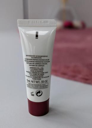 Очищающая пенка для сияния лица shiseido clarifying cleansing foam 15мл.2 фото