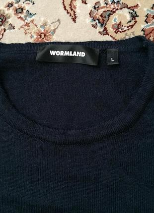 Wormland тонкий шерстяний светр кофта лонгслів