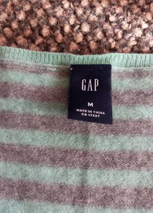 Полосатый бирюзовый свитерок.gap4 фото