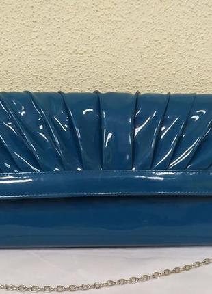Сумочка клатч. бірюза. 31,5х13см