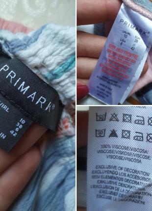 Блуза primark з віскози з відкритими плечима і широкими рукавами10 фото