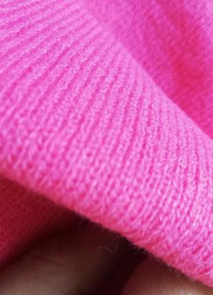 Шапки женские детские розовые вязка4 фото