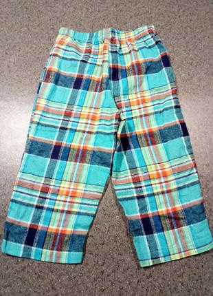Байкові піжамні, штани для дому, домашні штанці на 1-2 роки, 86-98 см2 фото