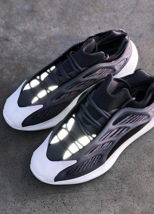 Кроссовки мужские adidas yeezy boost 700 v3 черные/серые (адидас изи буст, кроссівки)7 фото